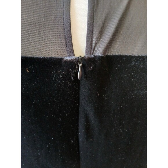 R&K Evening Sheer Velvet Top Women Sz 16 Beaded Keyhole Event Formal Preppy Work - Picture 5 of 16